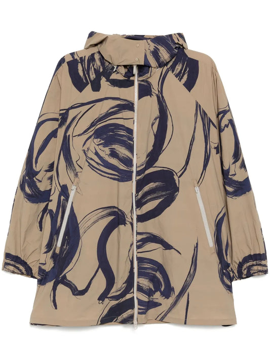 Graphic-Print Windbreaker