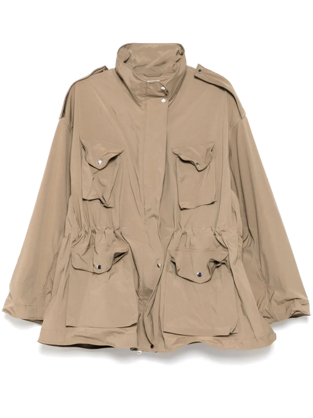 Multiple-Pocket Oversize Jacket