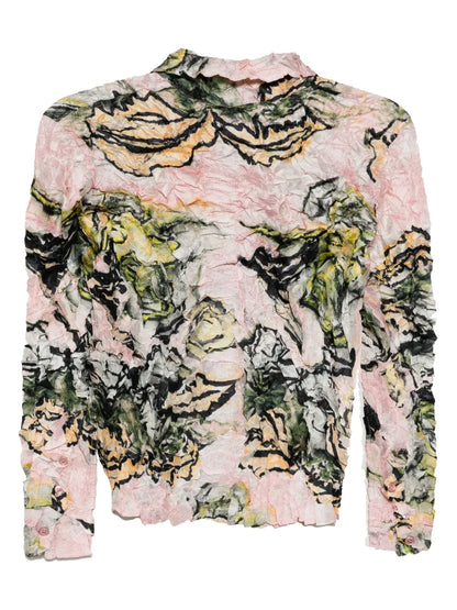 Graphic-Print Blouse