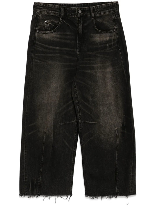 Tapered Frayed Edge Jeans