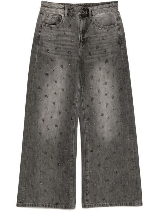 Bead-Embellished Jeans