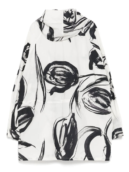 Graphic-Print Windbreaker