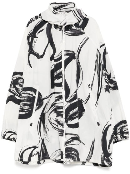 Graphic-Print Windbreaker
