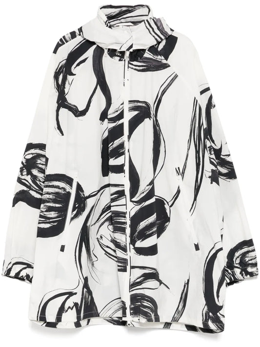 Graphic-Print Windbreaker