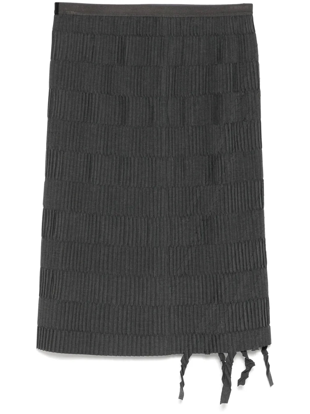 Fringe Hem Waist Skirt
