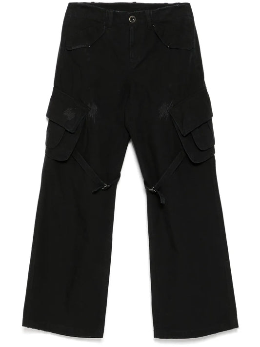 Curled Edge Cargo Trousers