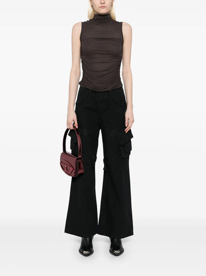 Curled Edge Cargo Trousers