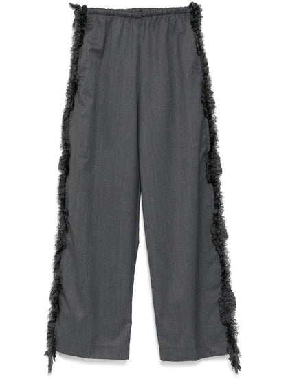 Side-Detailed Straight Trousers