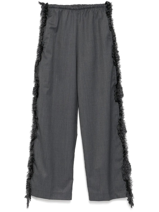 Side-Detailed Straight Trousers