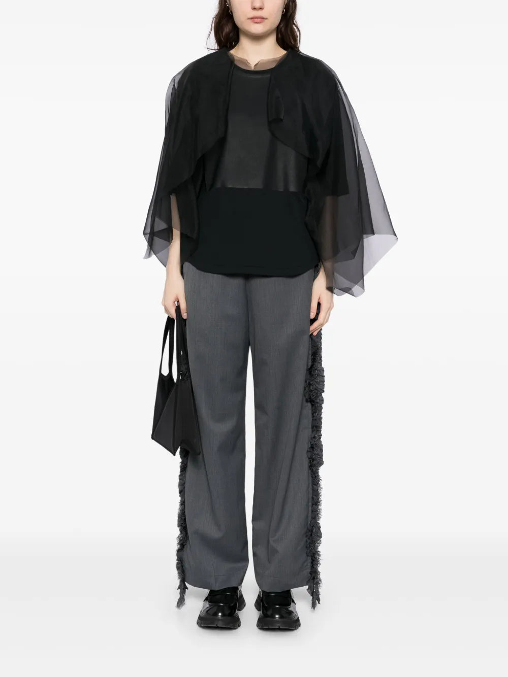 Side-Detailed Straight Trousers