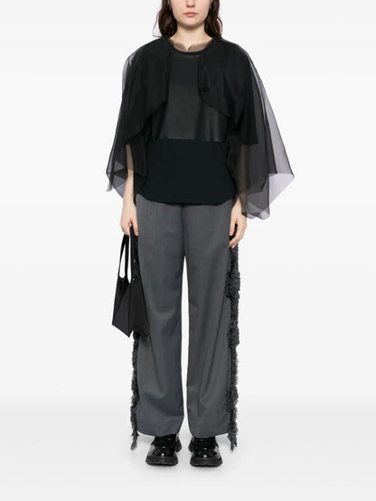 Side-Detailed Straight Trousers