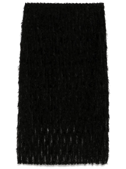 Gauze Fitted Waist Skirt