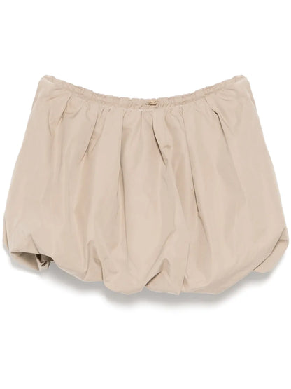 Pleated Cropped Waist Skirt