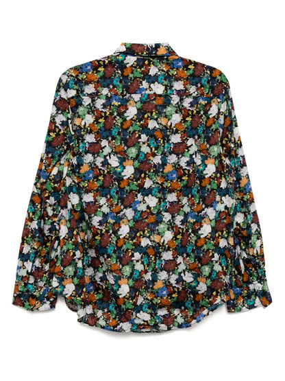 Flower-Print Shirt