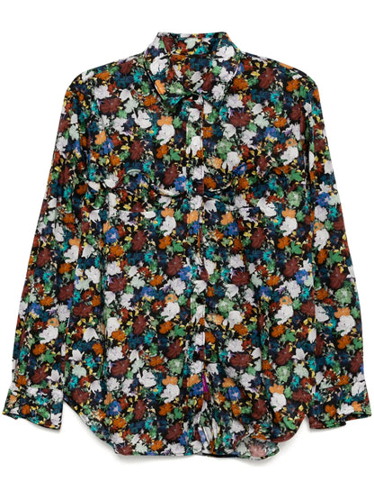 Flower-Print Shirt