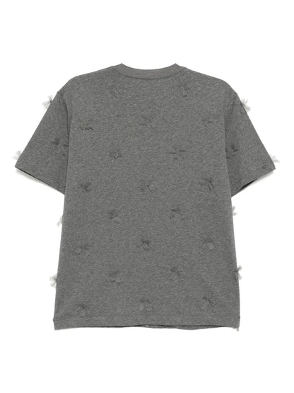 Bow-Embellished T-Shirt