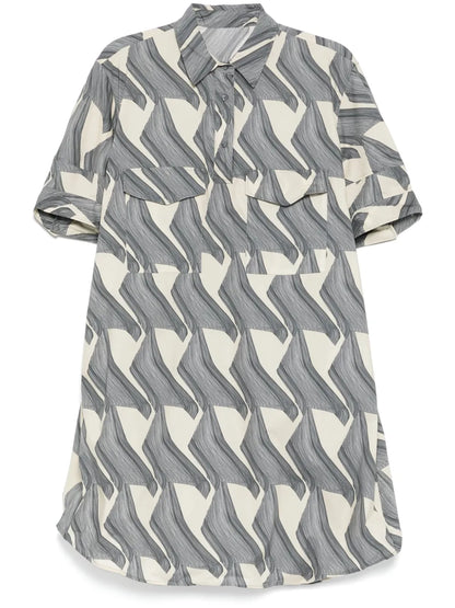 Pattern-Printed Dress
