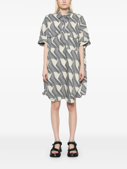 Pattern-Printed Dress