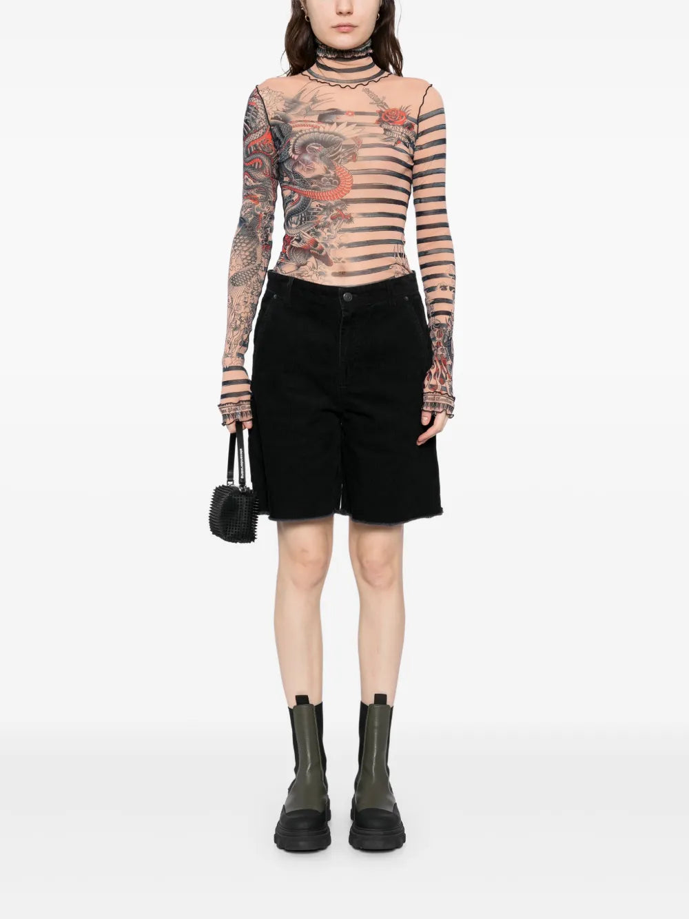 Frayed-Edge Short
