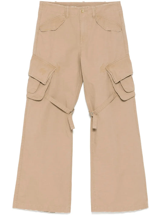 Curled Edge Cargo Trousers