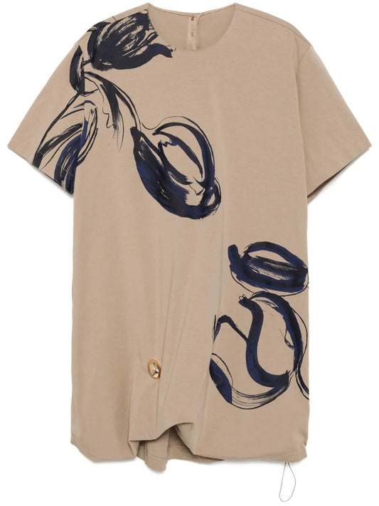 Graphic-Print Dress