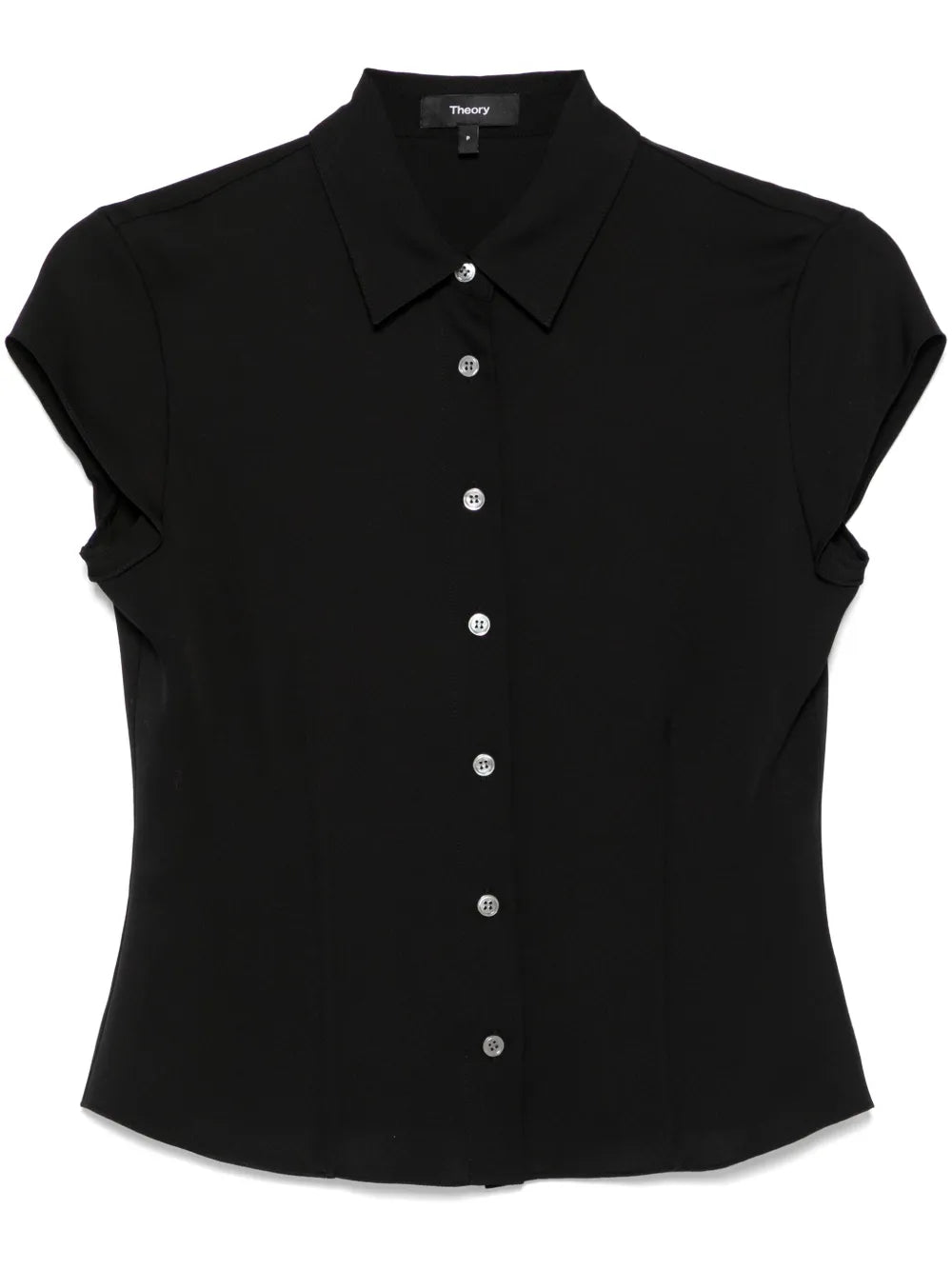 Cap-Sleeves Georgette Shirt