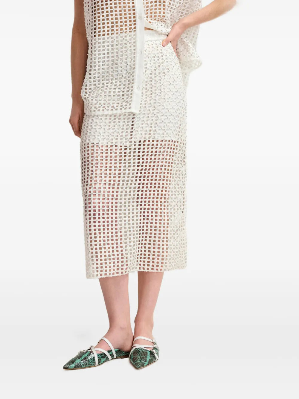Handkerchief Midi Skirt