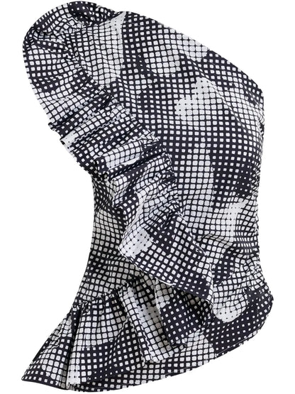 One-Shoulder Cotton Top