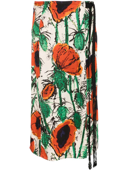 Wrap Midi Skirt
