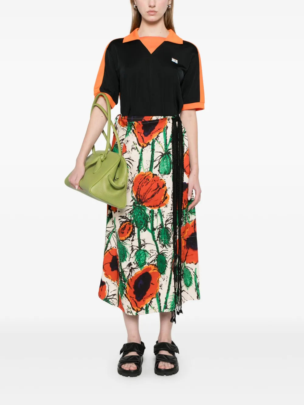 Wrap Midi Skirt
