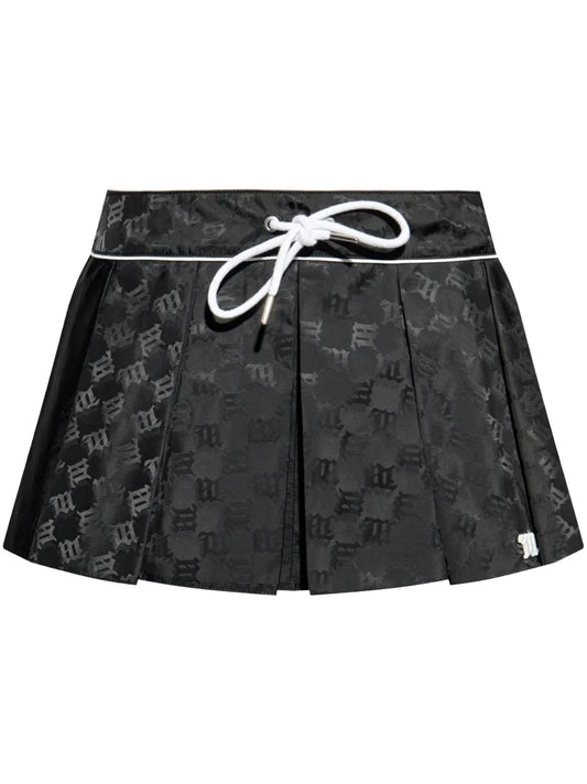 Jacquard Monogram Mini Skirt