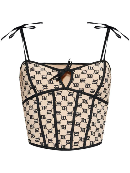 Monogram Corset Top