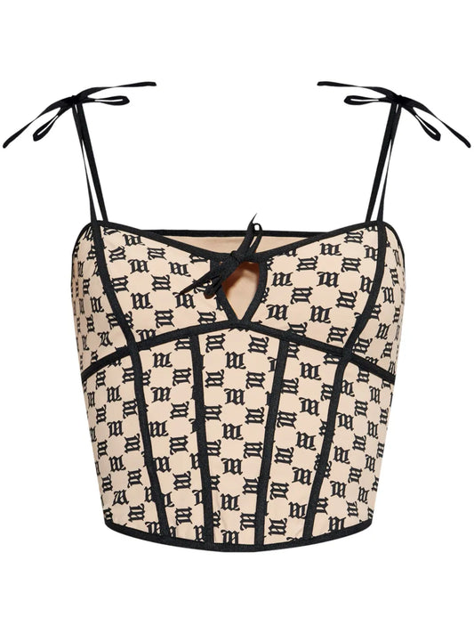 Monogram Corset Top