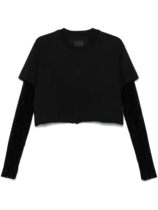 Overlapped Cropped T-Shirt