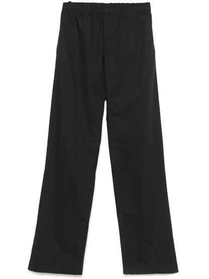 Cotton Wide-Leg Trousers