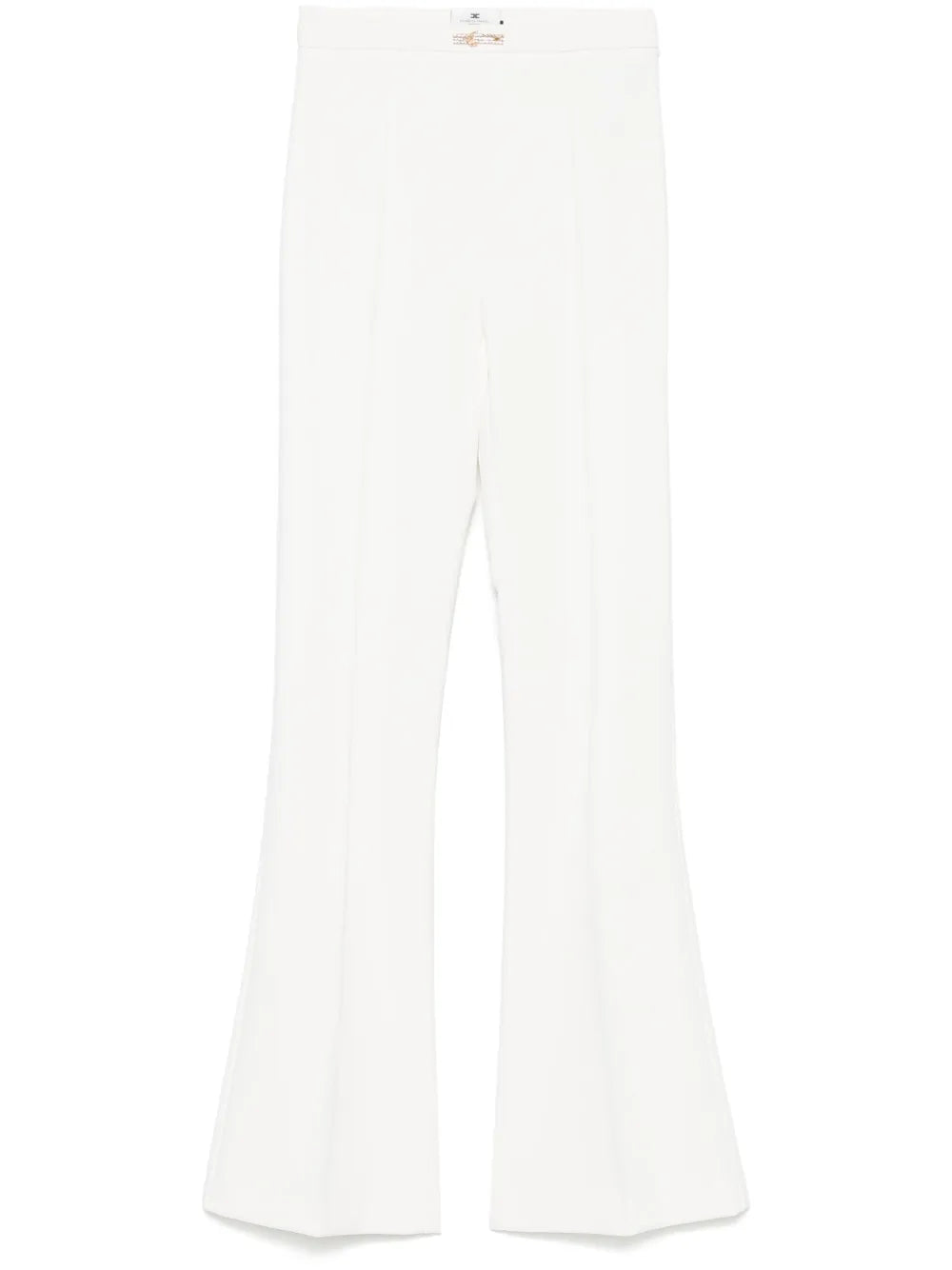Double-Layer Crepe Flared Trousers