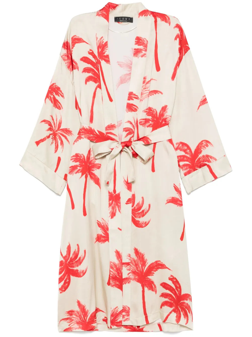 Palm Trees-Printed Coat