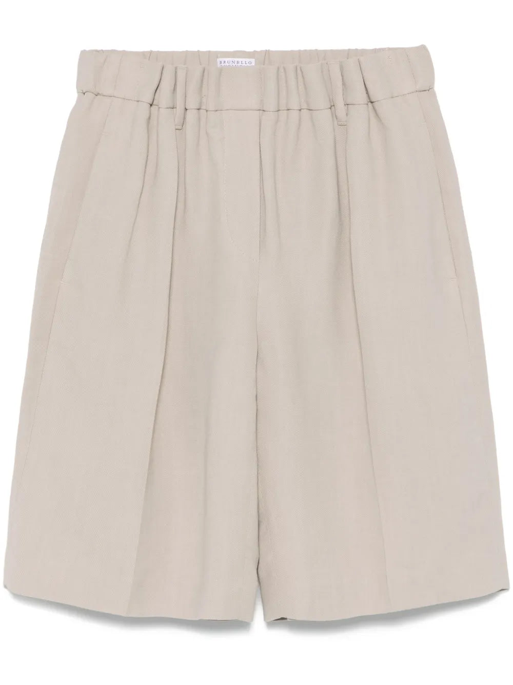 Elasticated-Waist Shorts