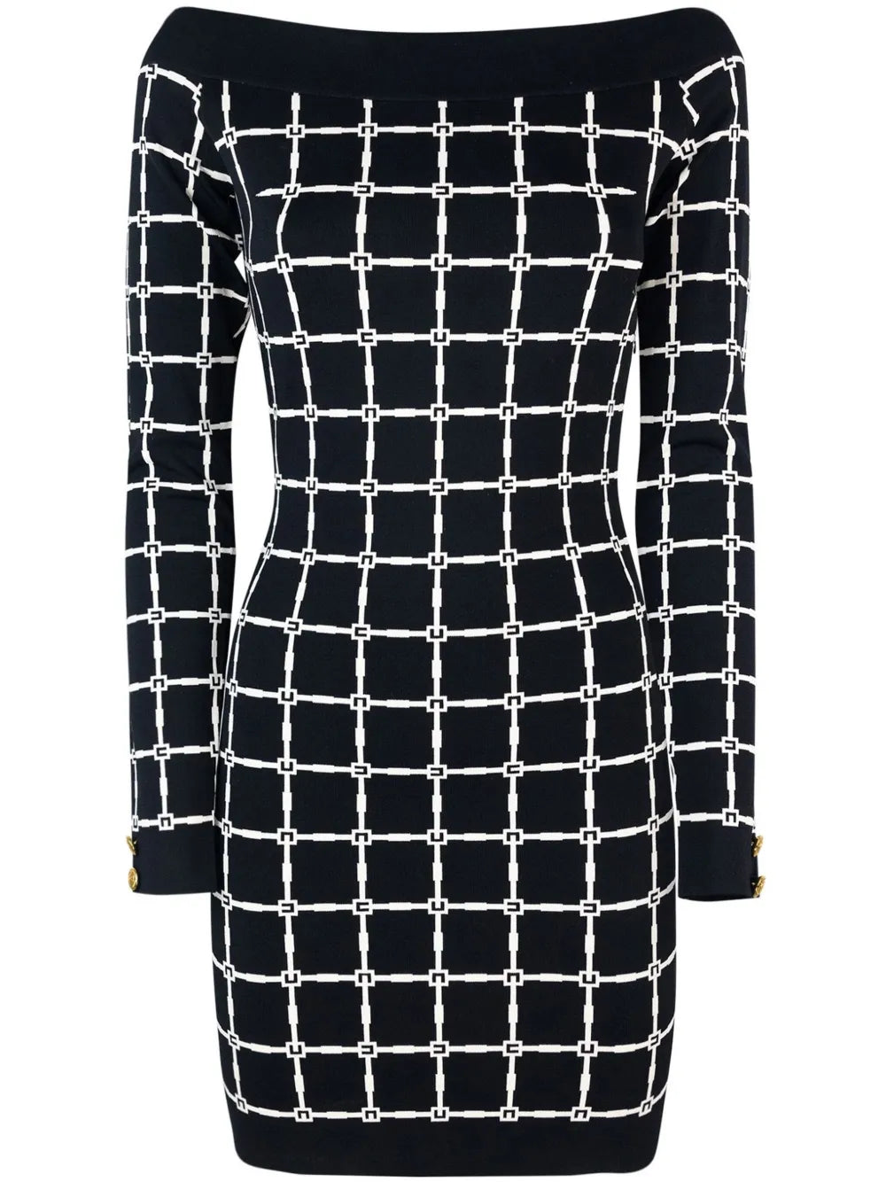 Logo-Jacquard Dress
