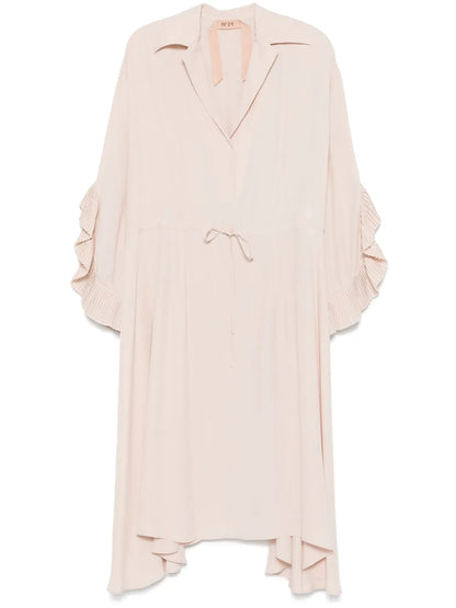 Asymmetric Midi Shirt Dress