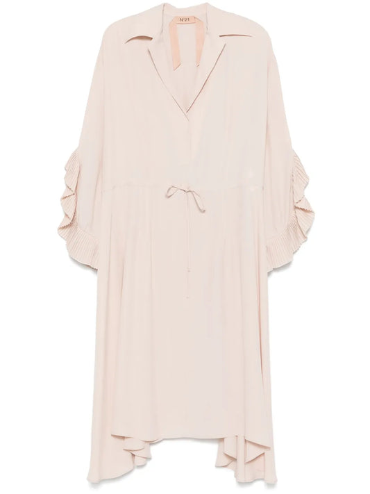 Asymmetric Midi Shirt Dress