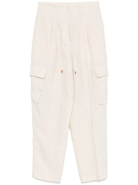 Linen Cargo Pants