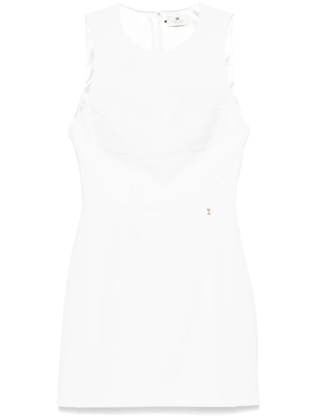 Floral-Charm Crepe Mini Dress