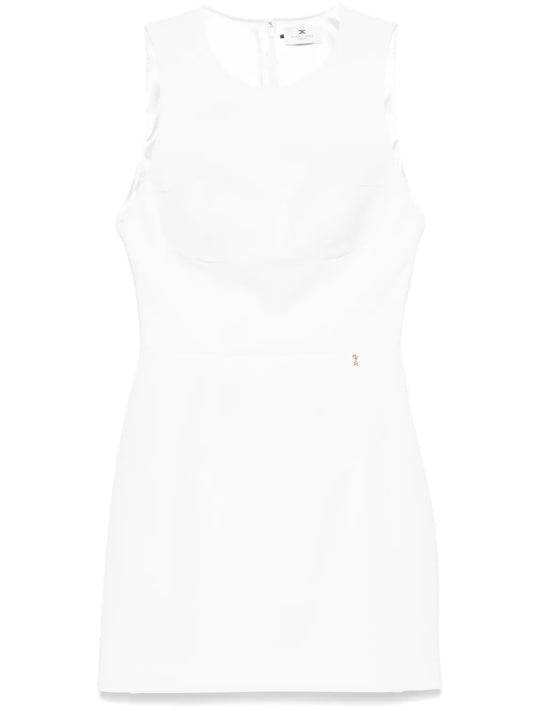 Floral-Charm Crepe Mini Dress