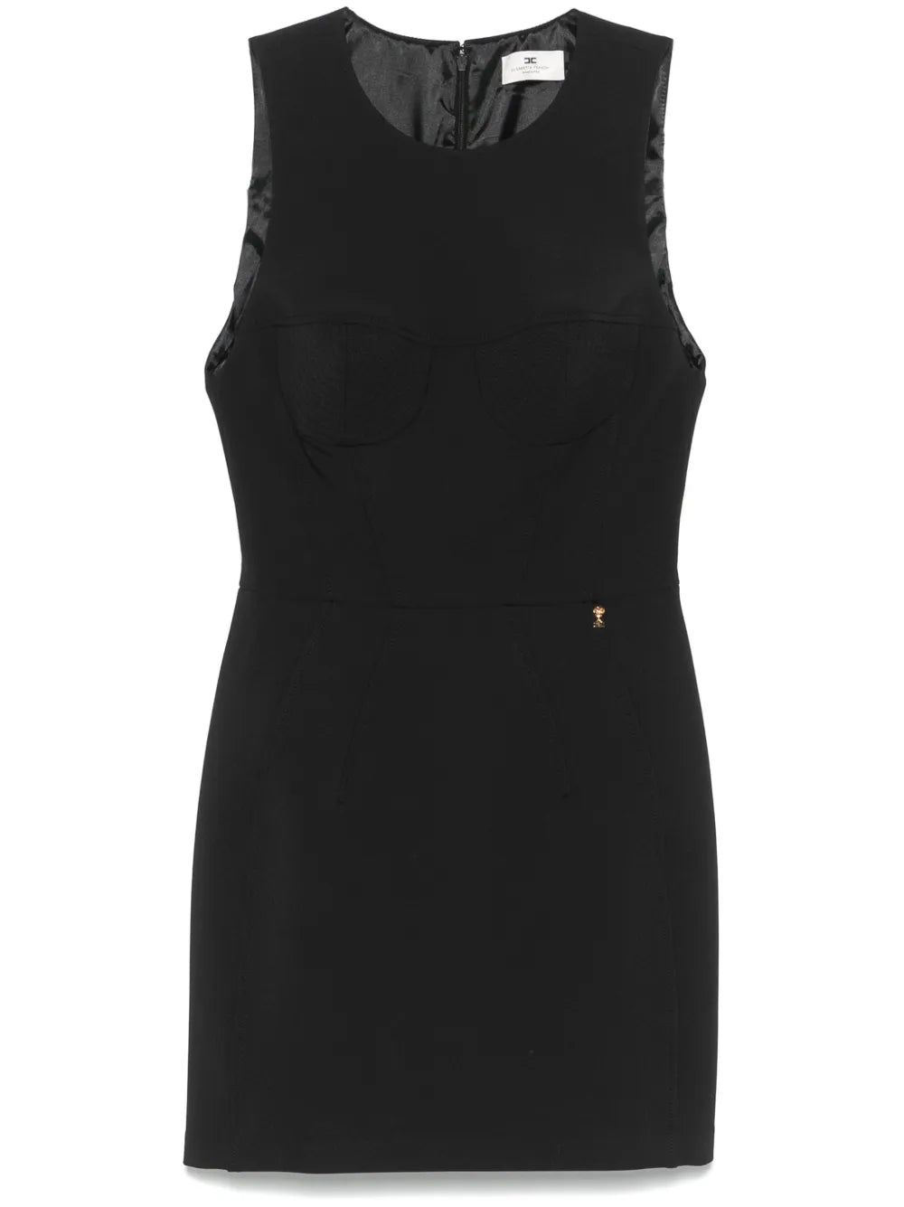 Floral-Charm Crepe Mini Dress