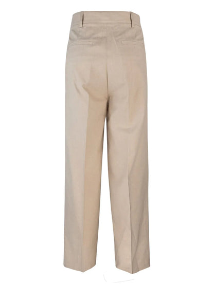 Pleated Palazzo Pants