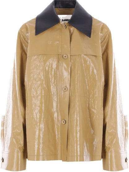 Coated Linen Jacket