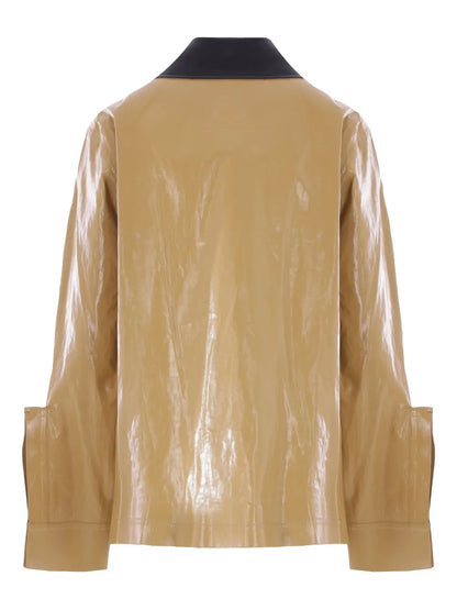 Coated Linen Jacket