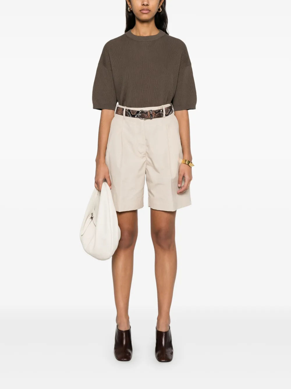 Fine-Ribbed T-Shirt