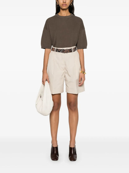 Fine-Ribbed T-Shirt